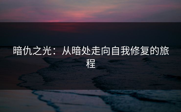 暗仇之光：从暗处走向自我修复的旅程